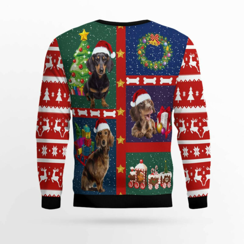 Cute Dachshund Ugly Christmas Sweater