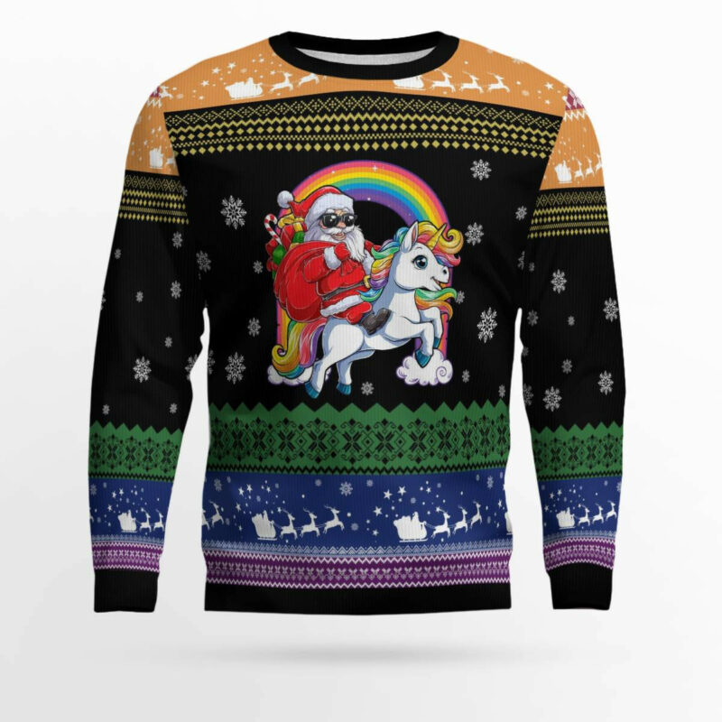 Unicorn LGBT Ugly Christmas Sweater