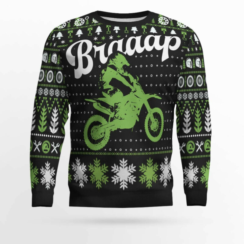 Braaap Moto Ugly Christmas Sweater