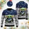 Baby Yoda Dallas Cowboys Christmas Ugly Sweater - Narides