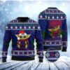 Baby Yoda Love New York Giants Christmas Ugly Sweater - Narides