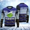 Baltimore Ravens Christmas Grinch Christmas Awesome Ugly Sweater - Narides