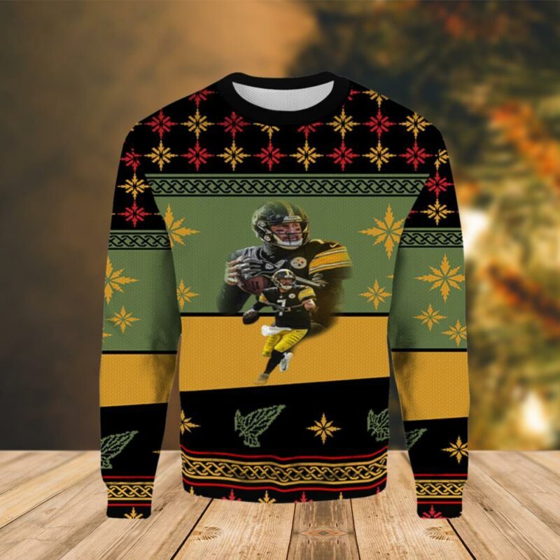 Ben Roethlisberger Pittsburgh Steelers Christmas Ugly Sweater - Narides