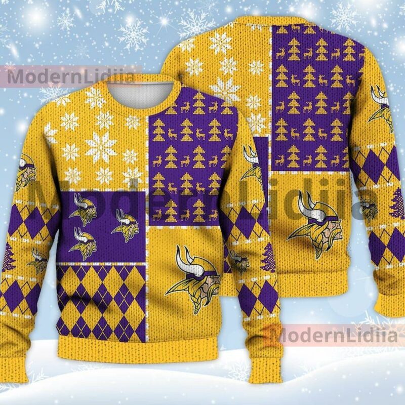 Best 2024 Minnesota Vikings Christmas Ugly Sweater - Narides