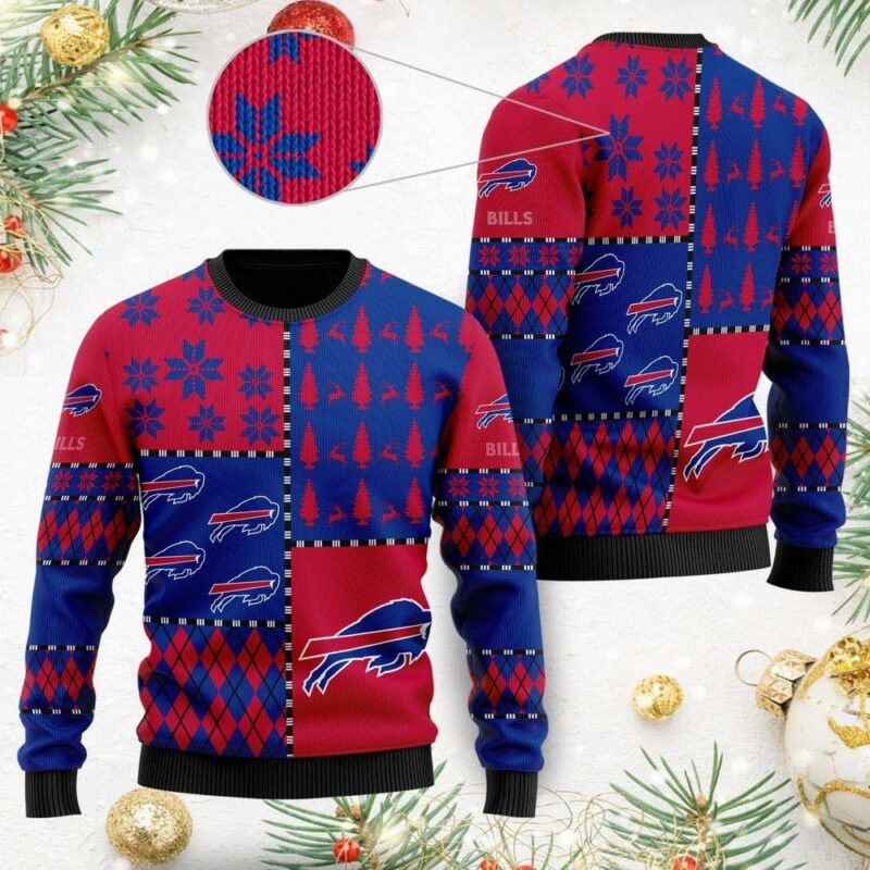 Buffalo Bills Christmas Awesome Ugly Sweater - Narides