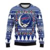 Buffalo Bills Grateful Dead Christmas Ugly Sweater - Narides