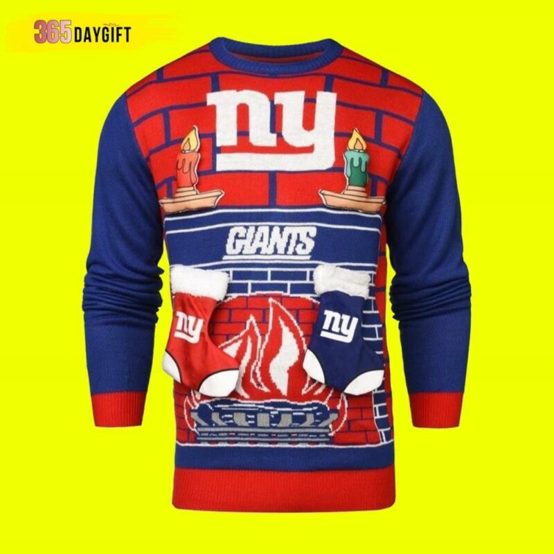 Candle Christmas New York Giants Christmas Limited Ugly Sweater - Narides