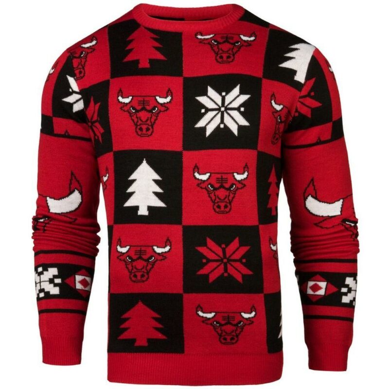 Chicago Bulls Logo Fan Unisex Christmas Sweatshirt Ugly Sweater - Narides