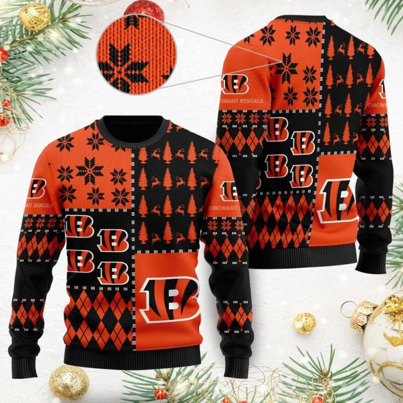 Cincinnati Bengals American Football Christmas Ugly Sweater - Narides