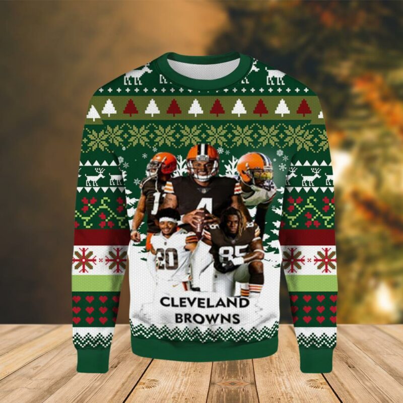 Cleveland Browns Football Team Roster Ugly Sweater - Narides