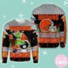 Cleveland Browns The Grinch Nfl Christmas Awesome Ugly Sweater - Narides