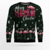 Flamingo Merry Flockin Christmas Ugly Christmas Sweater