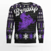 Braaap Snowmobile Ugly Christmas Sweater (Purple Version)