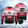 Custom Name Number Christmas Kansas City Chiefs Christmas Awesome Ugly Sweater - Narides