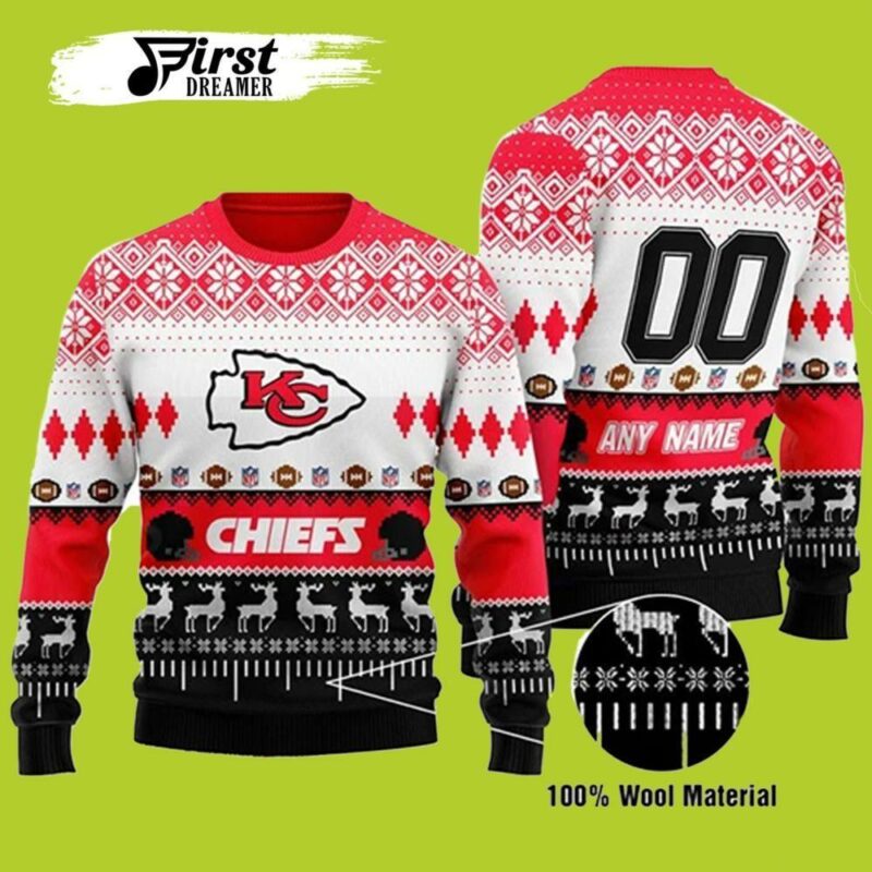 Custom Name Number Nfl Las Vegas Raiders Playing Field Raiders Christmas Ugly Sweater - Narides