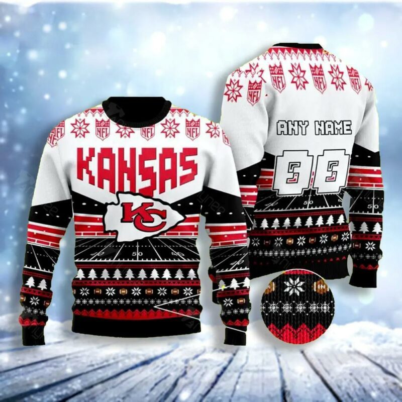 Custom Name Number Sport Team Kansas City Chiefs Christmas Limited Ugly Sweater - Narides