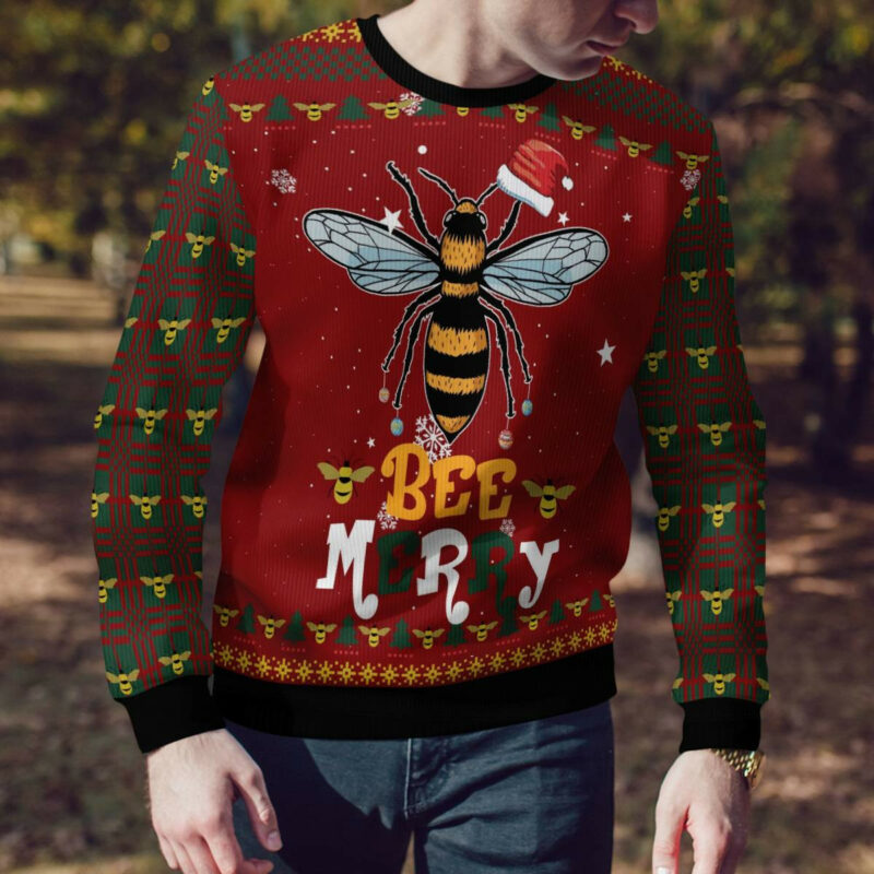 Bee Merry Ugly Christmas Sweater