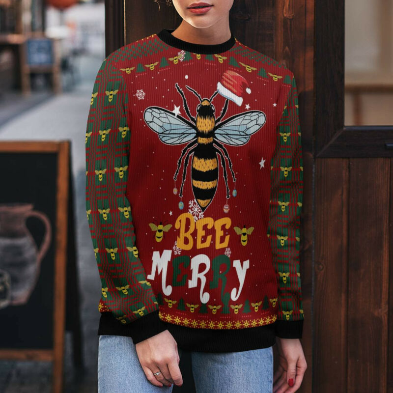 Bee Merry Ugly Christmas Sweater