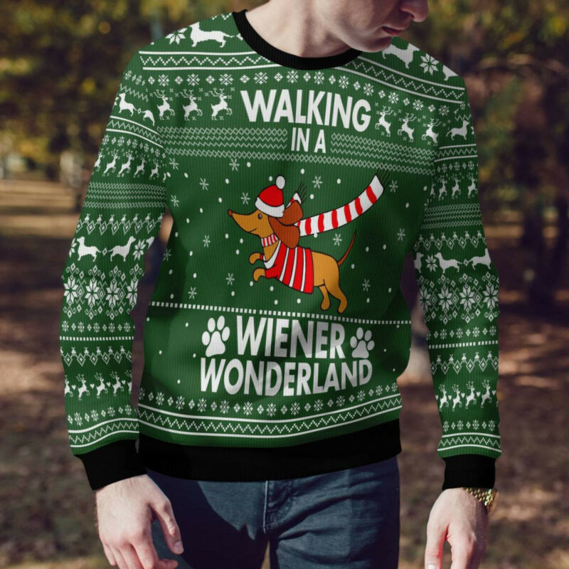 Dachshund Weiner Wonderland Ugly Christmas Sweater