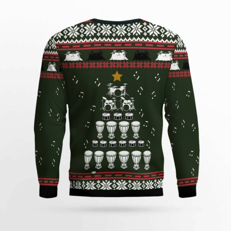 Drum Solo Ugly Christmas Sweater