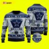 Dallas Cowboys Football Team Logo Custom Name Personalized Dallas Cowboys Christmas Awesome Ugly Sweater - Narides