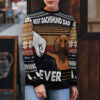 Best Dachshund Dad Ever Ugly Christmas Sweater