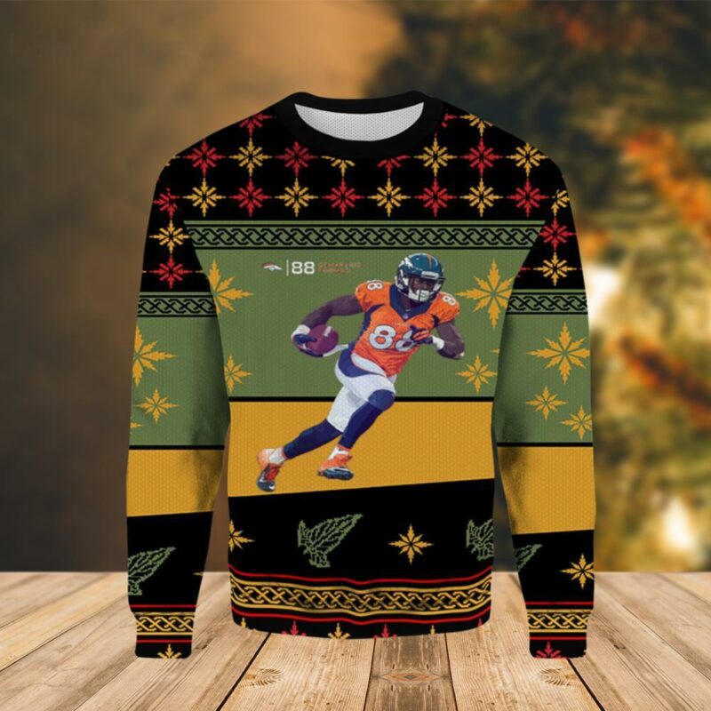 Demaryius Thomas Denver Broncos Christmas Limited Ugly Sweater - Narides