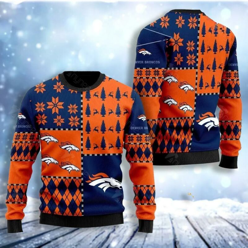 Denver Broncoss Best Christmas For Broncos Fans Christmas Ugly Sweater - Narides