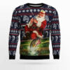 Santa Fishing Ugly Christmas Sweater