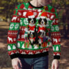 Bernese Mountain Dog Family Ugly Christmas Sweater