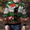 Black Cat Light Christmas Ugly Christmas Sweater