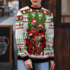 Dachshund Red Truck Ugly Christmas Sweater