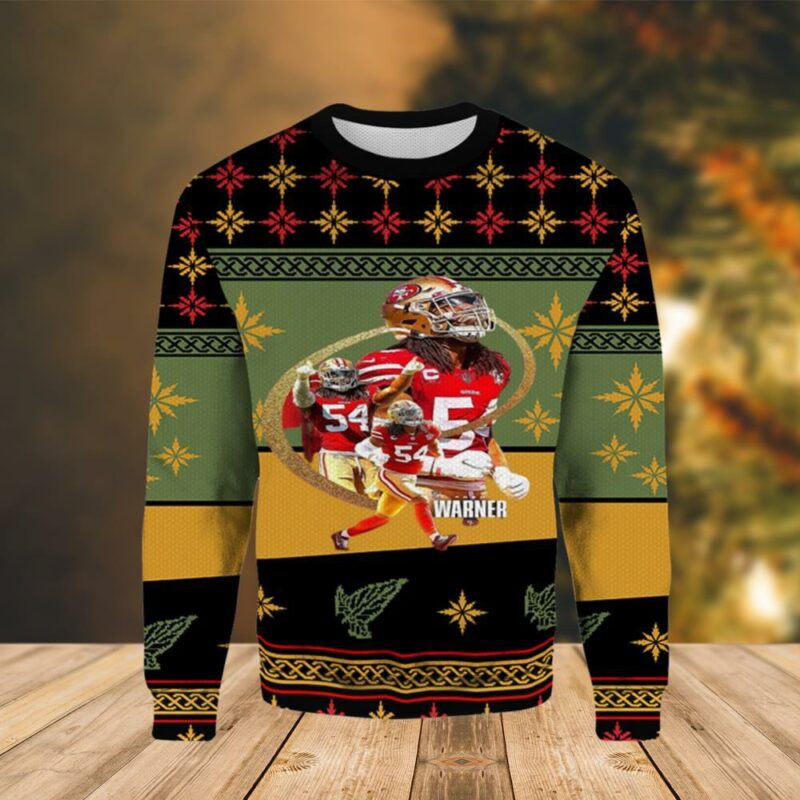 Fred Warner Sf 49ers Christmas Ugly Sweater - Narides