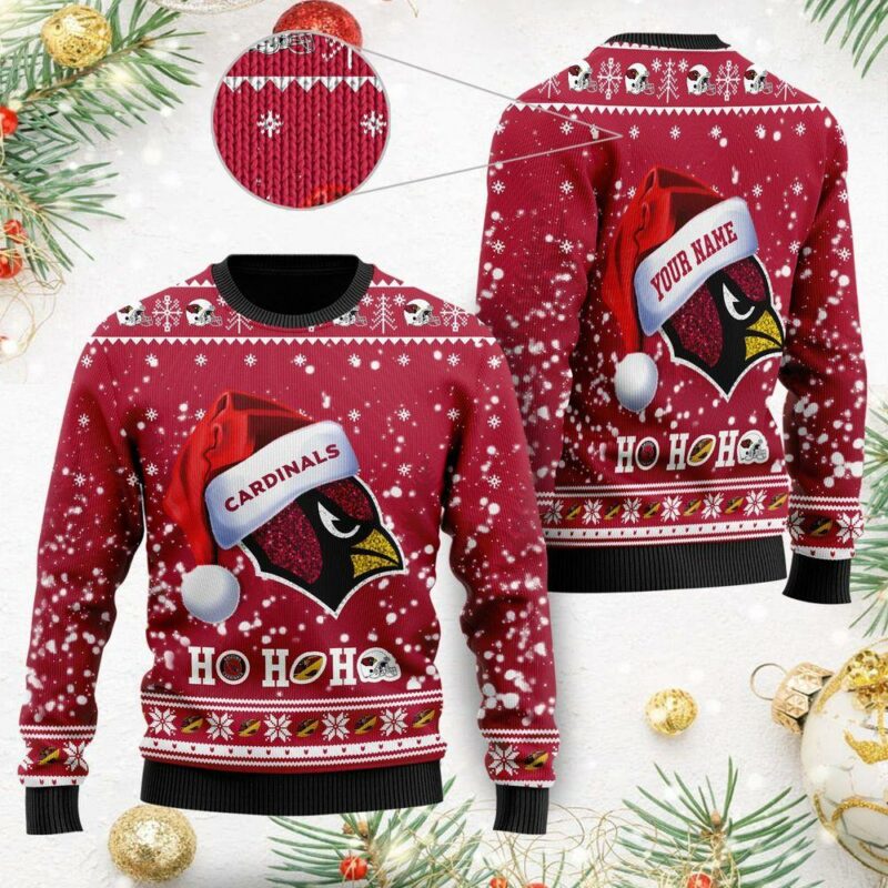 Funny Santa Arizona Cardinals Ho Ho Ho Christmas Limited Ugly Sweater - Narides