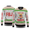 FJB Let's Go Brandon Trump Holiday Christmas Sweater - Unisex Funny Winter Holiday Ugly Christmas Sweater