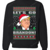 FJB Let's go Brandon Trump face 2d sweatshirt