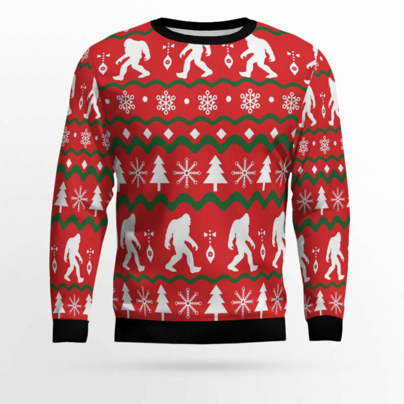 Bigfoot Ugly Christmas Sweater