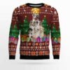 Australian Shepherd Pine Tree Ugly Christmas Sweater