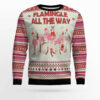 Flamingo Flamingle All The Ways Ugly Christmas Sweater