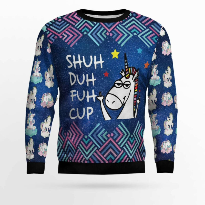 Unicorn Galaxy Cool Ugly Christmas Sweater