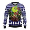 Grinch Hug Baltimore Ravens Nfl Christmas Awesome Ugly Sweater - Narides