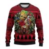 Groot Hug Atlanta Falcons Nfl Christmas Ugly Sweater - Narides