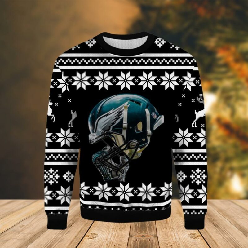 Helmet Philadelphia Eagles Christmas Limited Ugly Sweater - Narides