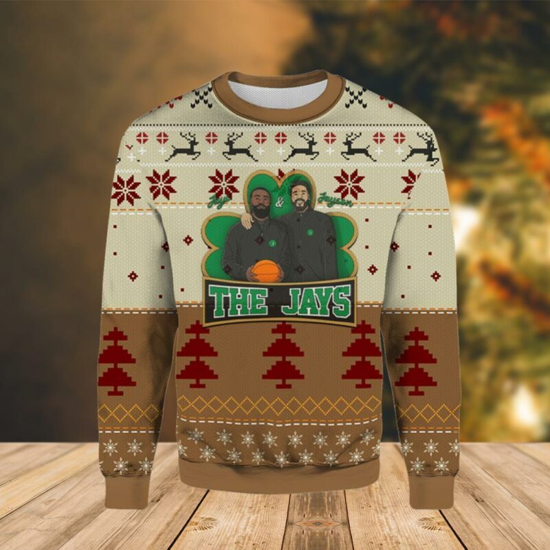 Jayson Tatum And Jaylen Brown Celtics Ugly Sweater - Narides