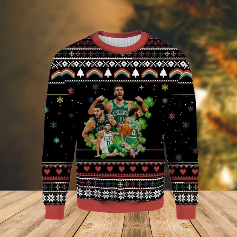 Jayson Tatum Celtics Number0 Ugly Sweater - Narides