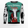 Cow Merry Christmas Heifer Ugly Christmas Sweater