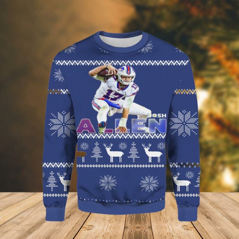 Josh Allen Buffalo Bills Awesome Ugly Sweater - Narides