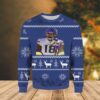 Justin Jefferson Minnesota Vikings Christmas Ugly Sweater - Narides