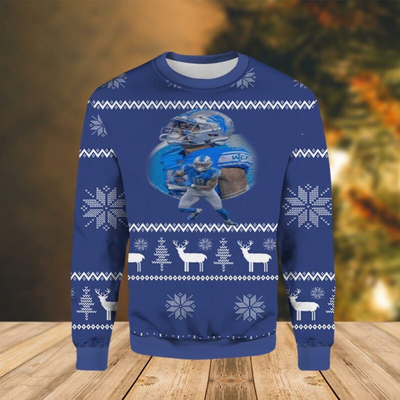 Kenny Golladay Detroit Lions Christmas Ugly Sweater - Narides