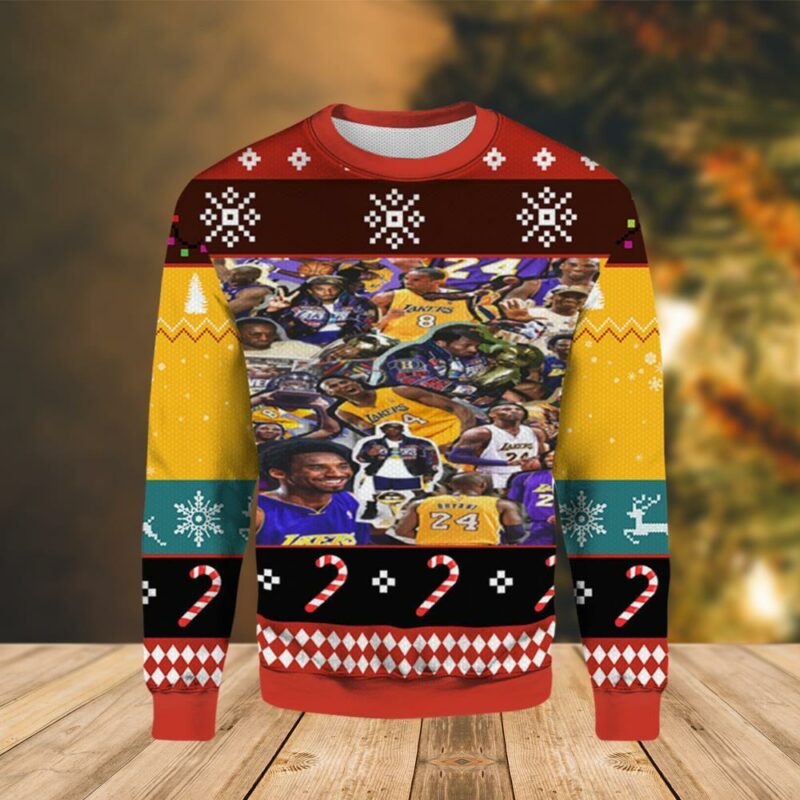 Lakers Lets Go Los Angeles Christmas Ugly Sweater - Narides